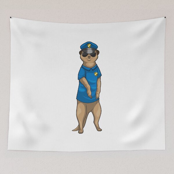 Item preview, Meerkat Cop Sunglasses Police designed and sold by Snabdesign84.