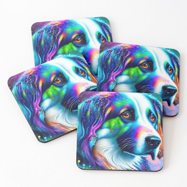 Item preview, Paint Splash Dog Digital Art designed and sold by ArtsyWishesShop.