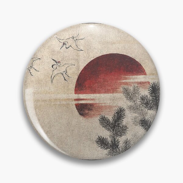 Aperçu de l'œuvre Oiseaux et coucher de soleil Art japonais créée et vendue par Caction.