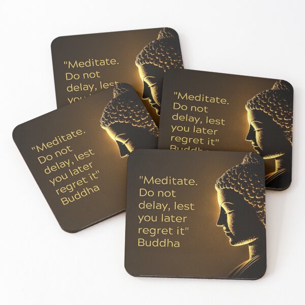 Item preview, Buddha - Meditate. Do not delay, lest you later regret it designed and sold by RetComly.