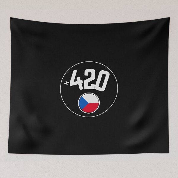 Item preview, CZECH REPUBLIC country code +420 badge designed and sold by LeddsoDello.