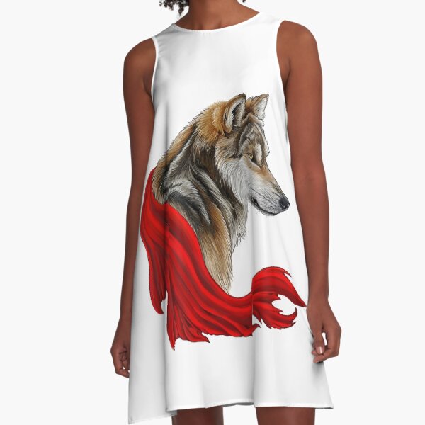 Red the wolf A-Line Dress