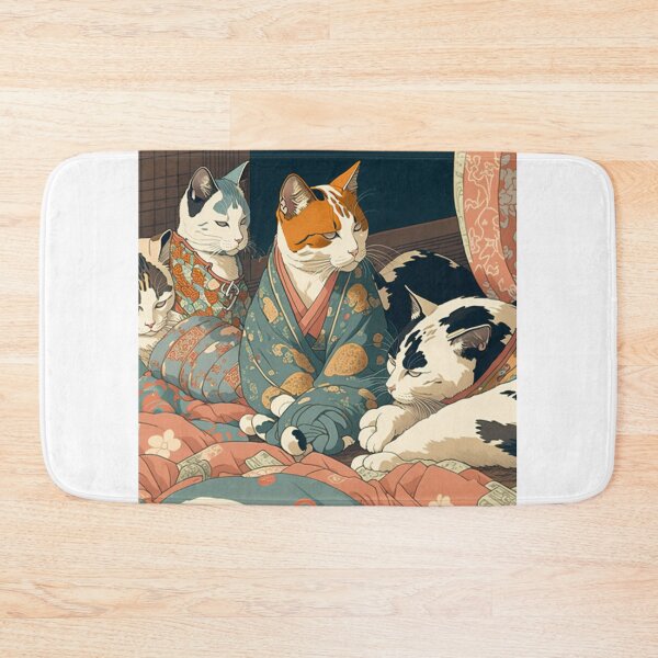 Item preview, Ukiyo-E Mafia Cat Party designed and sold by JCatDesign.