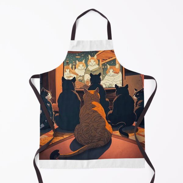 Item preview, Ukiyo-E Sleep Over Cat Party designed and sold by JCatDesign.