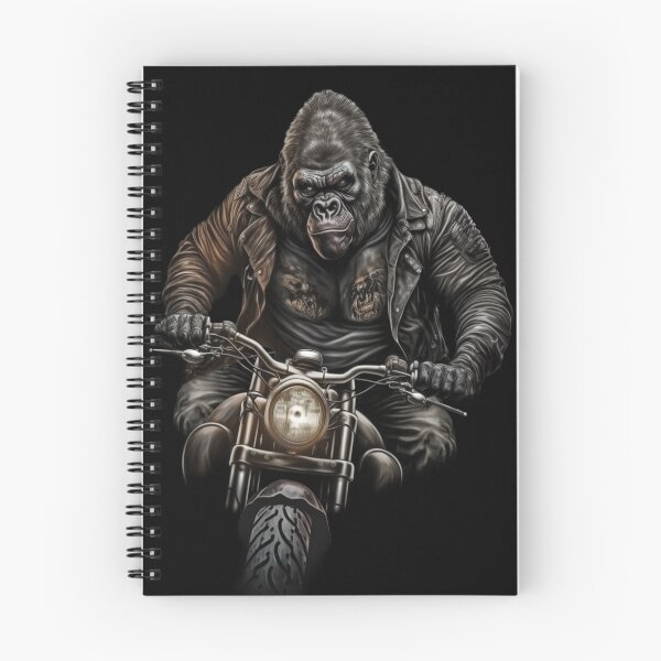 Aperçu de l'œuvre Gorille sur une moto créée et vendue par Johnny Furlotte.
