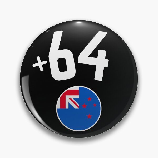 Item preview, NEW ZEALAND country code +64 badge designed and sold by LeddsoDello.