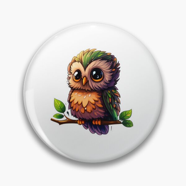 Aperçu de l'œuvre Autocollant hibou mignon créée et vendue par MustHaveSticker.