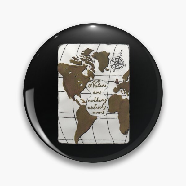 Item preview, Quote Card #6 - Nature does nothing uselessly. - Aristotle Quote With World Map Illustration designed and sold by WordsOf--Wisdom.