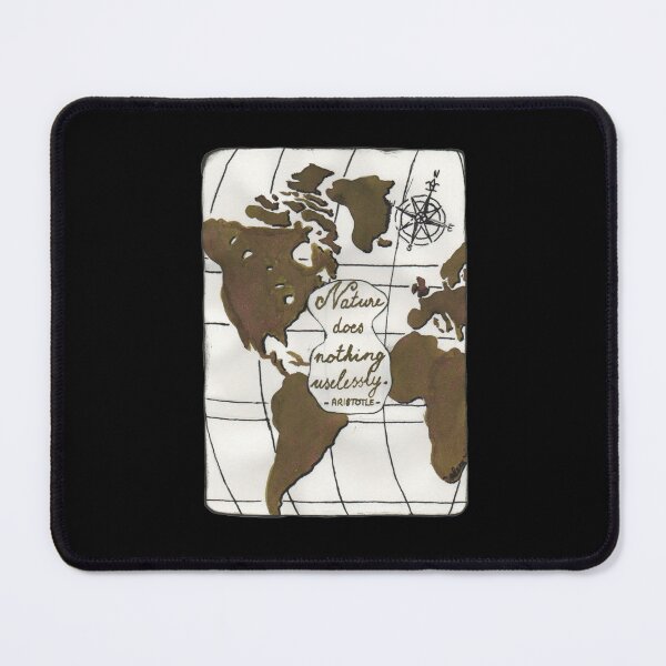 Item preview, Quote Card #6 - Nature does nothing uselessly. - Aristotle Quote With World Map Illustration designed and sold by WordsOf--Wisdom.
