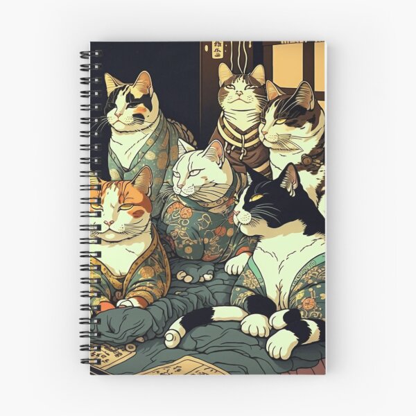 Item preview, Ukiyo-E Mafia Cat Party designed and sold by JCatDesign.