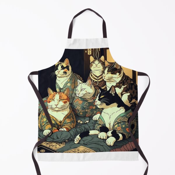 Item preview, Ukiyo-E Mafia Cat Party designed and sold by JCatDesign.