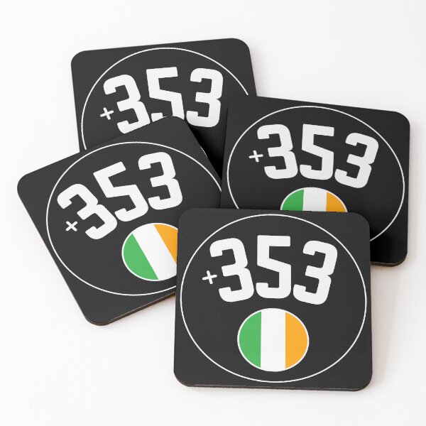 Item preview, IRELAND country code +353 badge designed and sold by LeddsoDello.