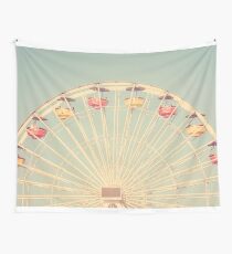 Santa Monica Ferris Wheel Vintage Wall Tapestry
