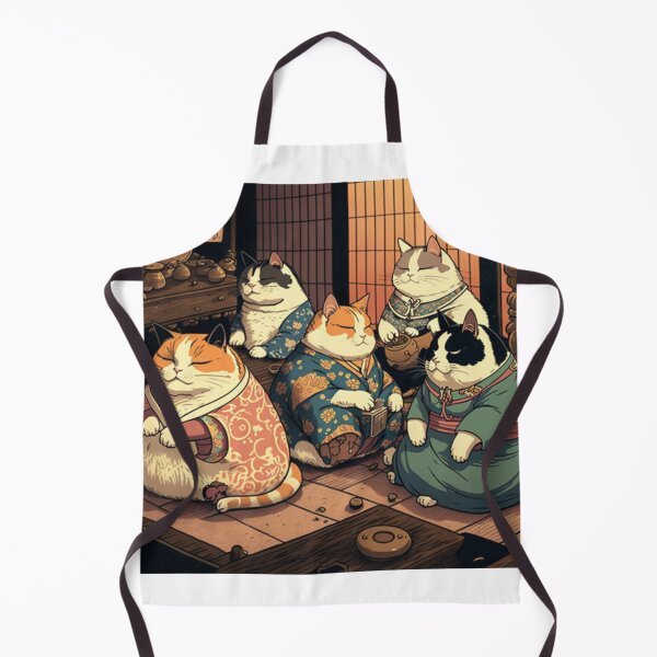 Item preview, Ukiyo-E Mafia Cat Party designed and sold by JCatDesign.