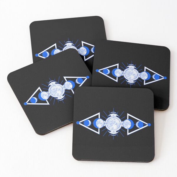 Item preview, Old Lunar Phase Diagram Blue Design designed and sold by Joolsd.
