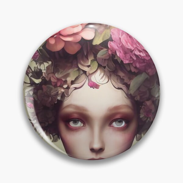 Item preview, Zahrah Flowery Girl Portrait  designed and sold by Kamiri.