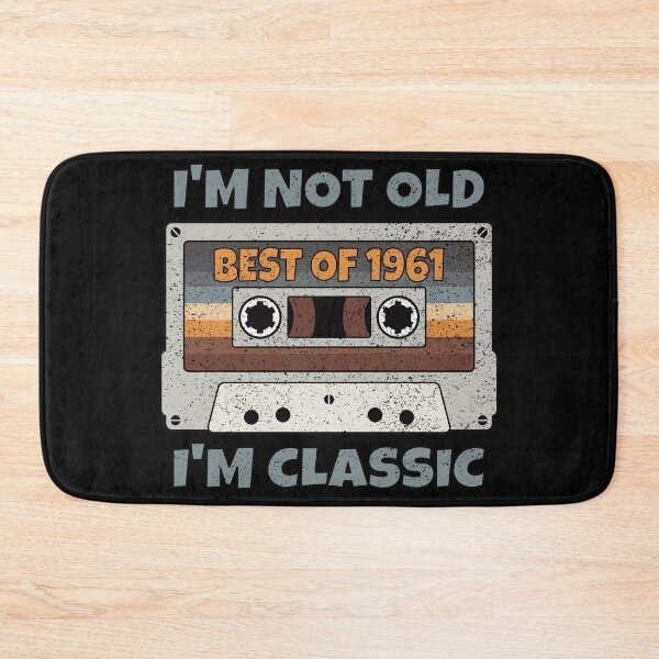 Item preview, I'M NOT OLD I'M CLASSIC BEST OF 1961 RETRO VINTAGE FUNNY DISTRESSED CASSETTE BIRTHDAY GIFT designed and sold by Kipcio.