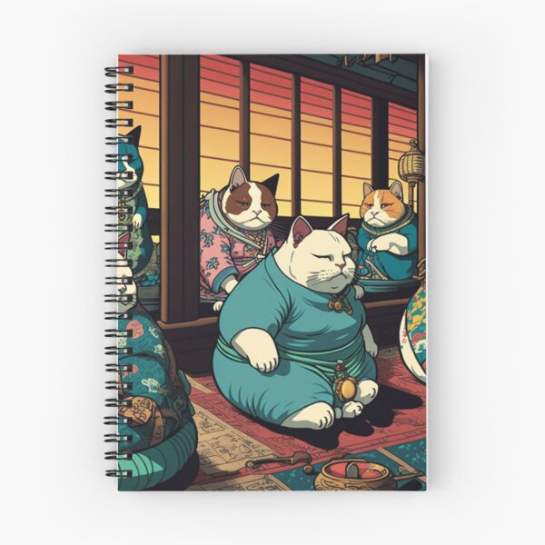 Item preview, Ukiyo-E Mafia Cat Party designed and sold by JCatDesign.