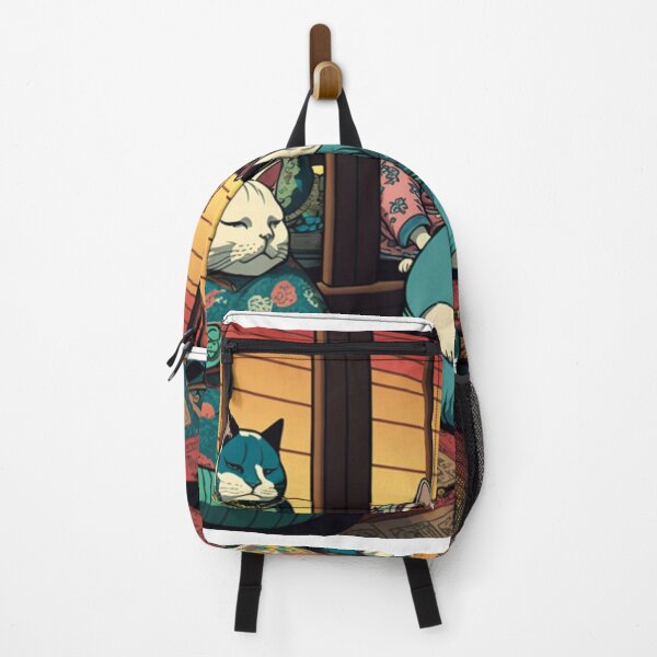 Item preview, Ukiyo-E Mafia Cat Party designed and sold by JCatDesign.
