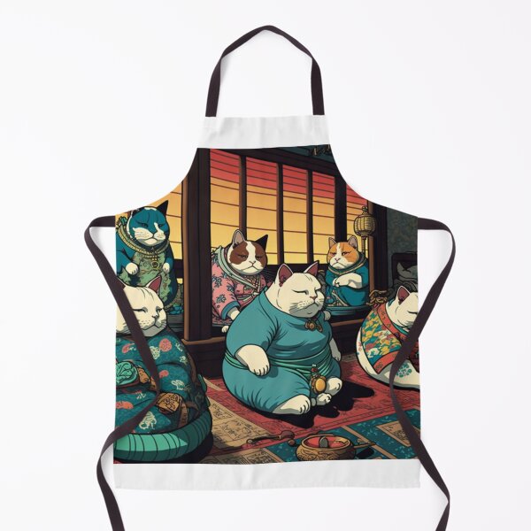 Item preview, Ukiyo-E Mafia Cat Party designed and sold by JCatDesign.