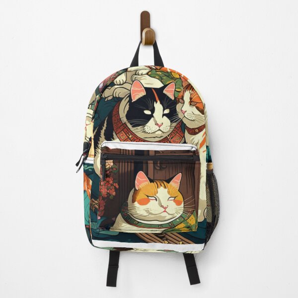 Item preview, Ukiyo-E Mafia Cat Party designed and sold by JCatDesign.