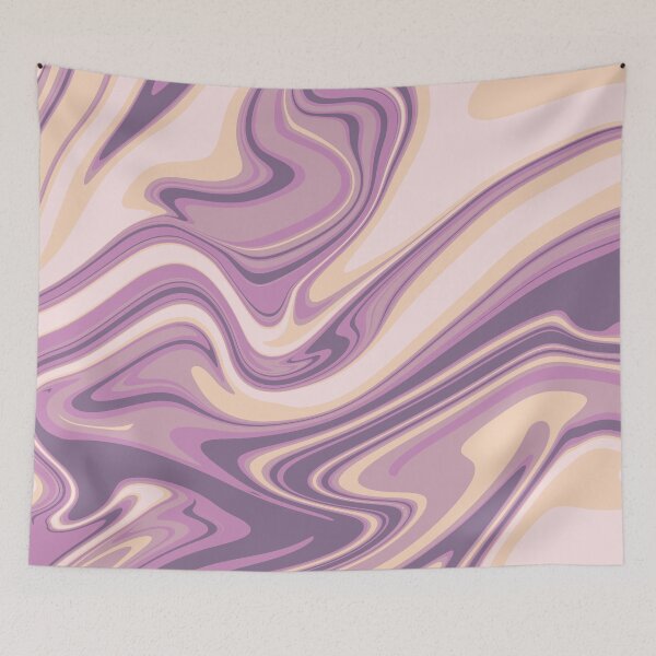 Item preview, Violet Sunset Liquid Abstract Swirls designed and sold by patternsoup.