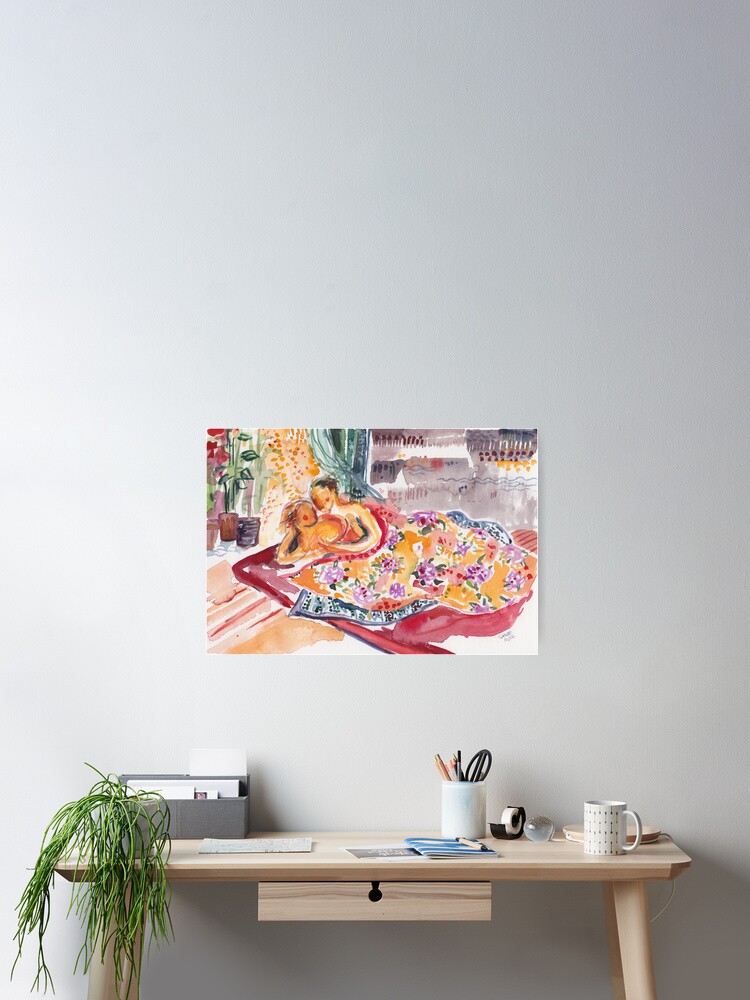 Thumbnail 1 von 3, Poster, there is a bed designt und verkauft von gandix.