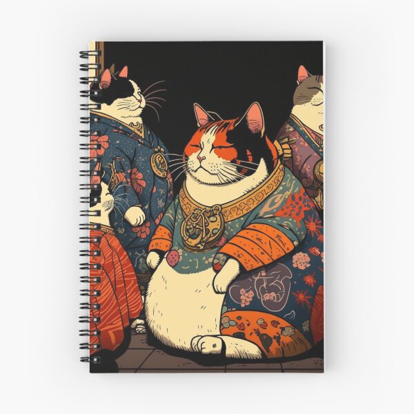 Item preview, Ukiyo-E Mafia Cat Party designed and sold by JCatDesign.
