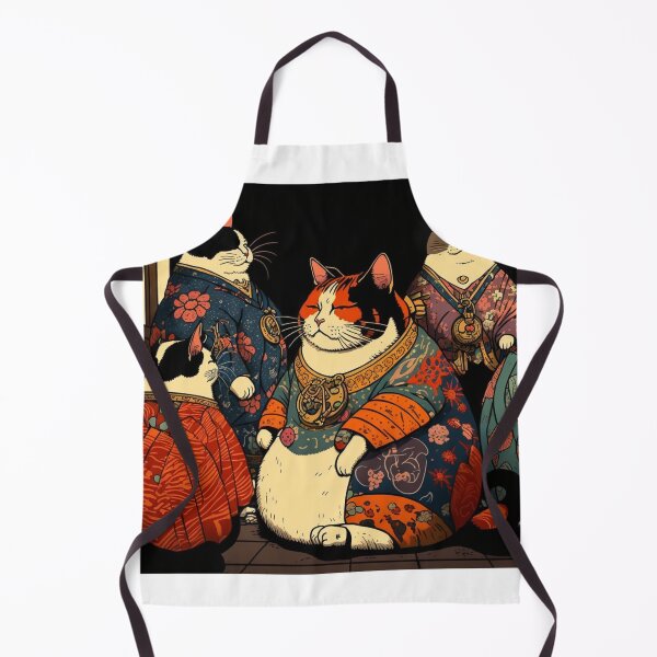 Item preview, Ukiyo-E Mafia Cat Party designed and sold by JCatDesign.