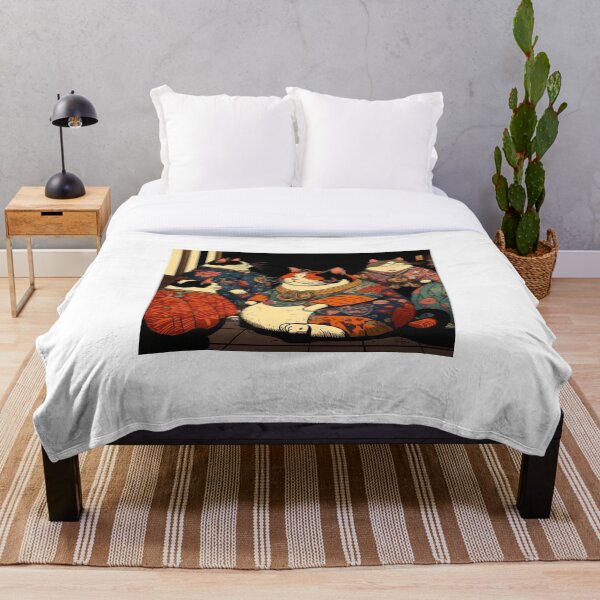 Item preview, Fiesta de gatos de la mafia Ukiyo-E designed and sold by JCatDesign.