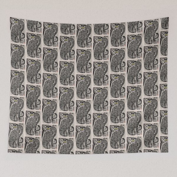 Item preview, Talismanic tiger vintage Japanese painting designed and sold by Caction.