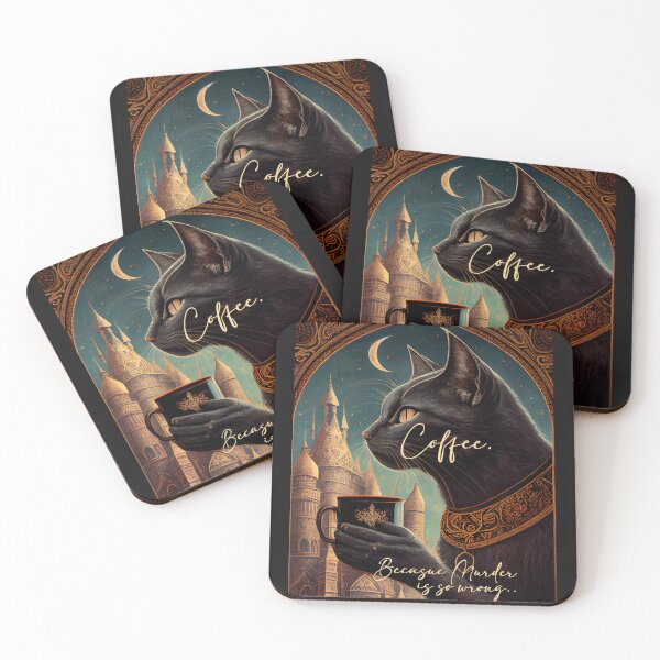Item preview, Coffee because murder is wrong. designed and sold by The-Dark-Art.