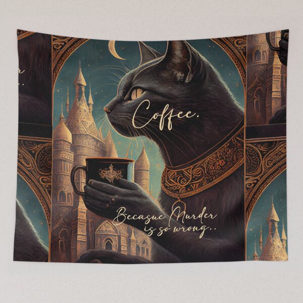 Item preview, Coffee because murder is wrong. designed and sold by The-Dark-Art.