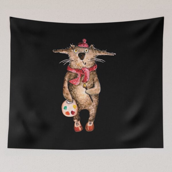 Item preview, Unique Quirky Modern Anthropomorphic Cat Design designed and sold by Xx4thseasonxX.
