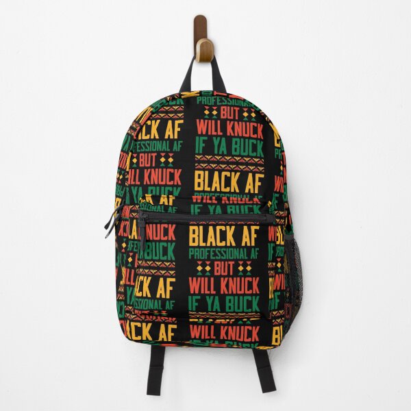 Item preview, Black AF Professional AF But Will Knuck If Ya Buck designed and sold by Vendetta-art.