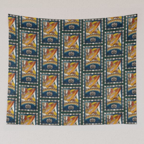Item preview, Adolf Wölfli The Skt. Adolf=diamond=giant=horn, on the flea anger, in India and, the Hahr=comb (1917) designed and sold by TeeARTHY.