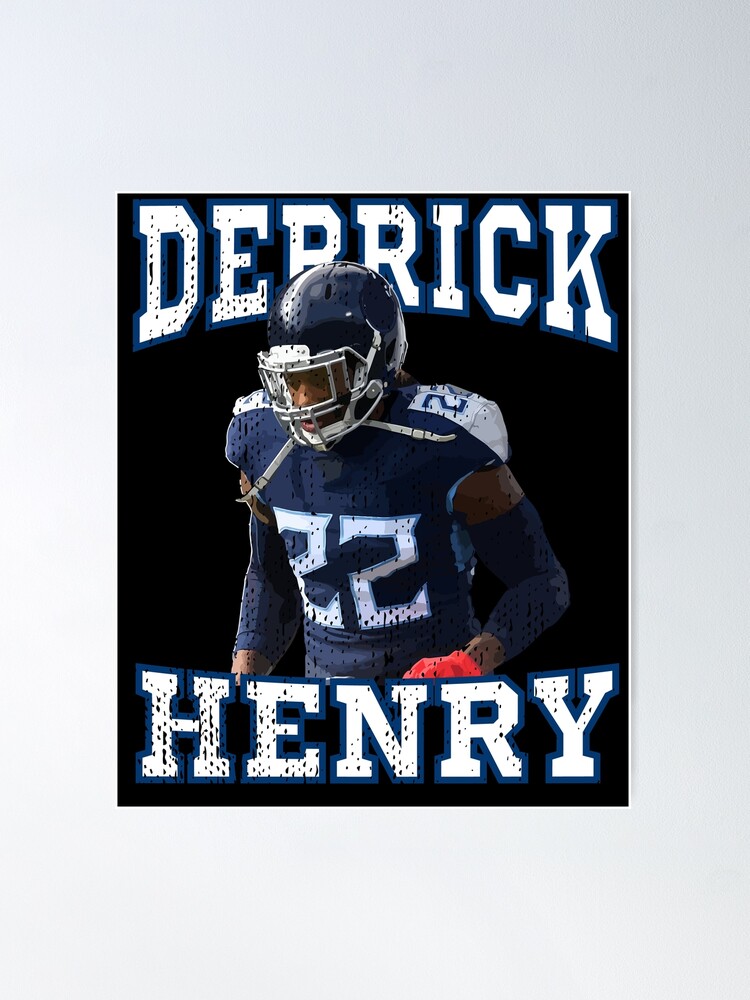 Blue Retro American Football Jersey 22# Derrick Henry Custom