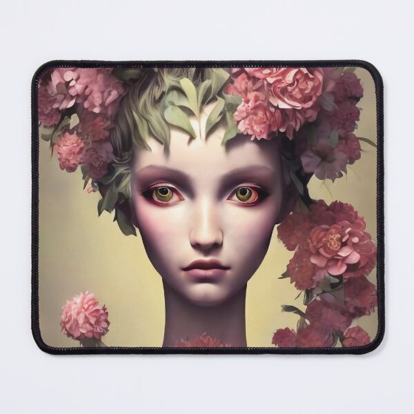 Item preview, Zaffira Flowery Girl Portrait  designed and sold by Kamiri.