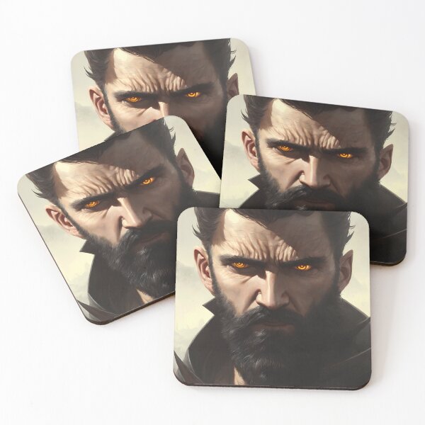 Item preview, Death's Gaze: A Portrait of the Mysterious Man with the Short Beard designed and sold by Iqury.