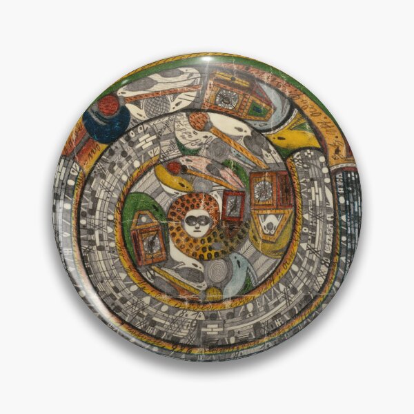 Item preview, Adolf Wölfli The wall clock=snake. An hour long designed and sold by TeeARTHY.