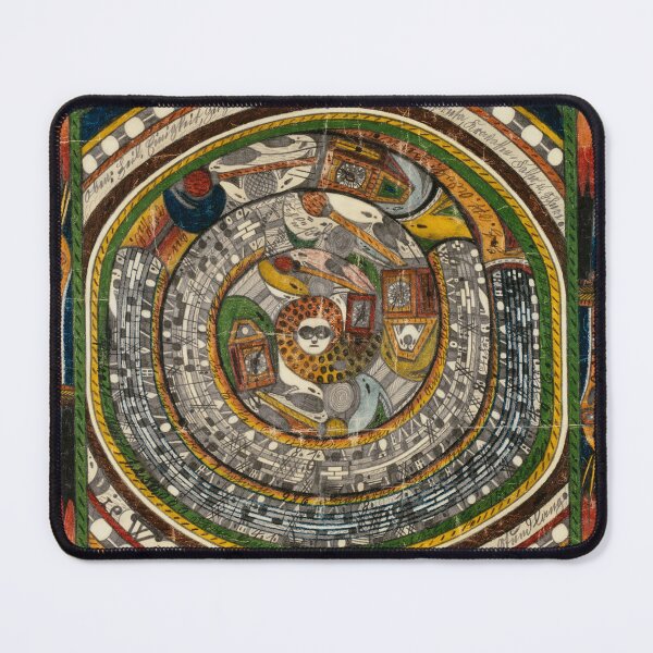 Item preview, Adolf Wölfli The wall clock=snake. An hour long designed and sold by TeeARTHY.