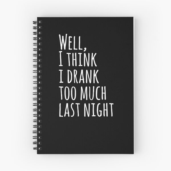 Item preview, Well, I Think I Drank Too Much Last Night designed and sold by EnzoVectorism.