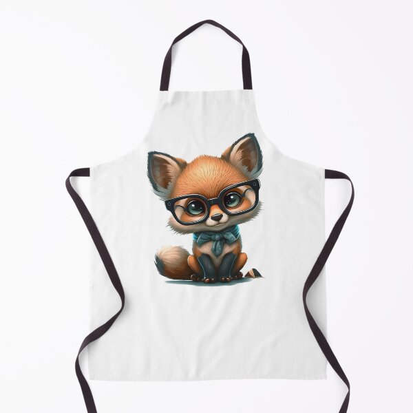 Item preview, Sweet sly cute cartoon - fox with glasses one designed and sold by MLArtifex.