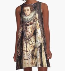 Elizabeth I Fan Portrait A-Line Dress