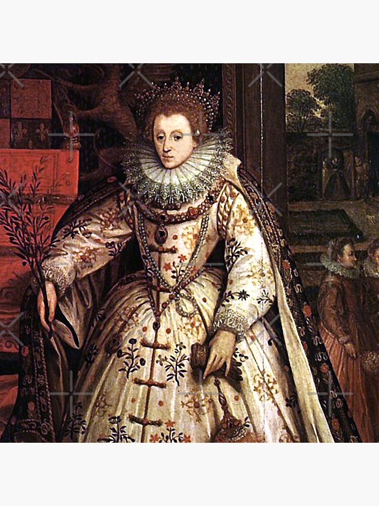 Thumbnail 2 of 2, Tote Bag, Elizabeth I Fan Portrait designed and sold by Styled Vintage.