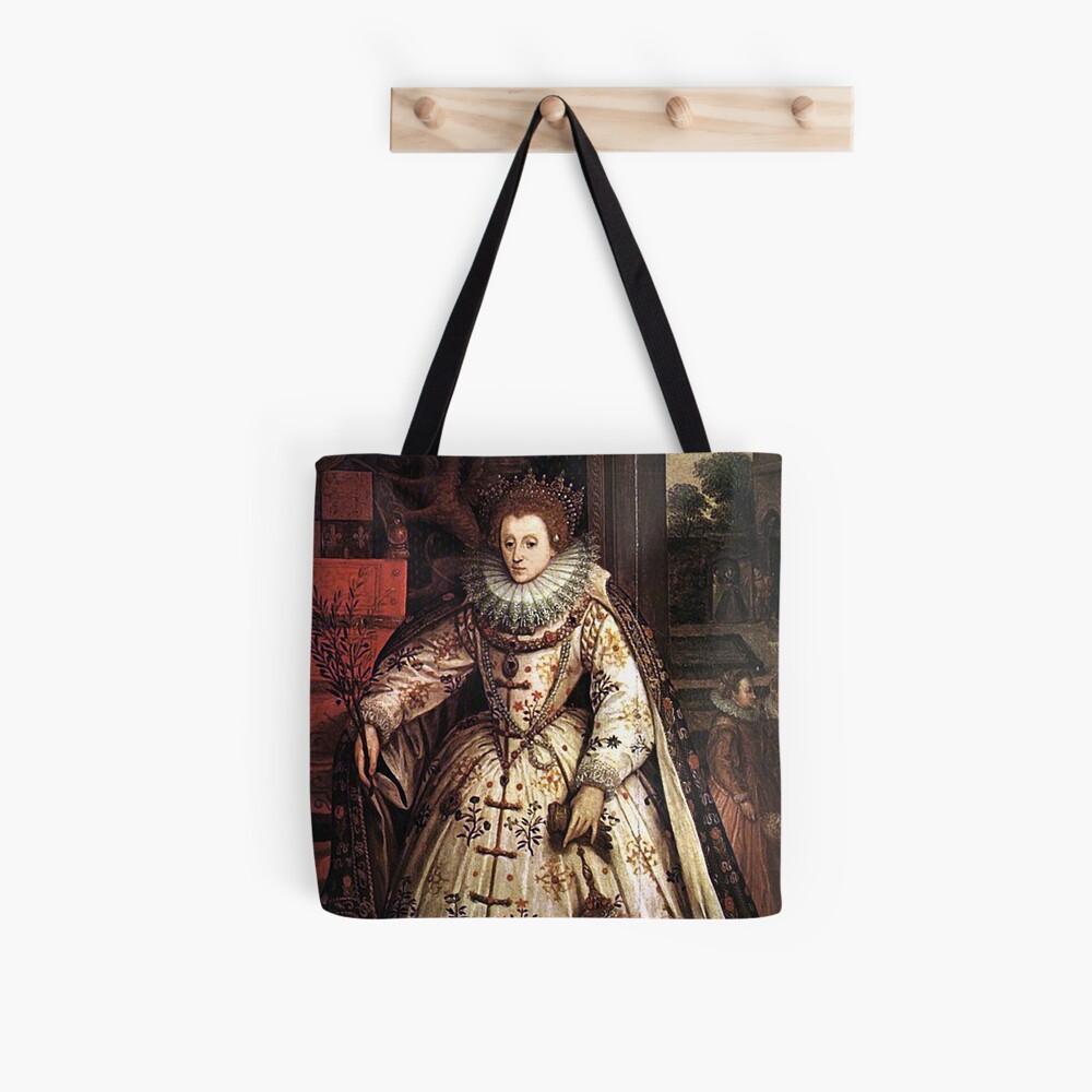 Elizabeth I Fan Portrait Tote Bag