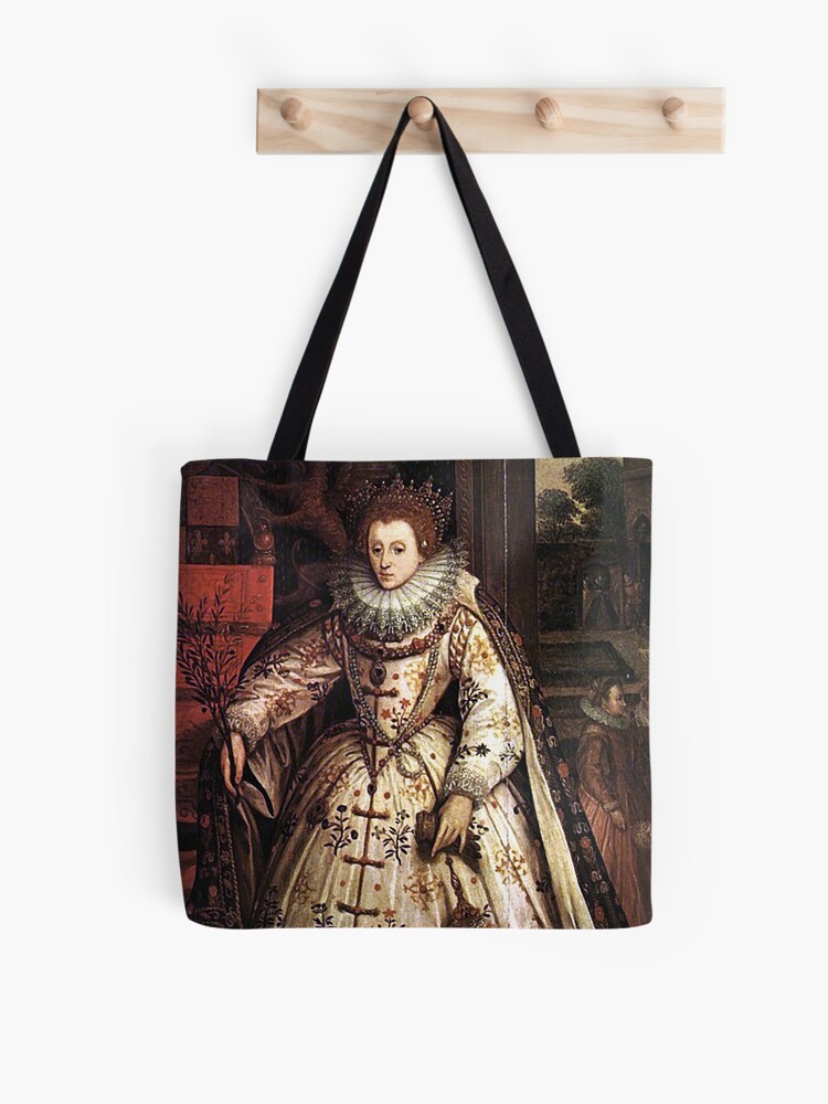 Tote Bag, Elizabeth I Fan Portrait designed and sold by Styled Vintage