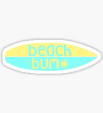 Beach Bum (blue/yellow) Sticker