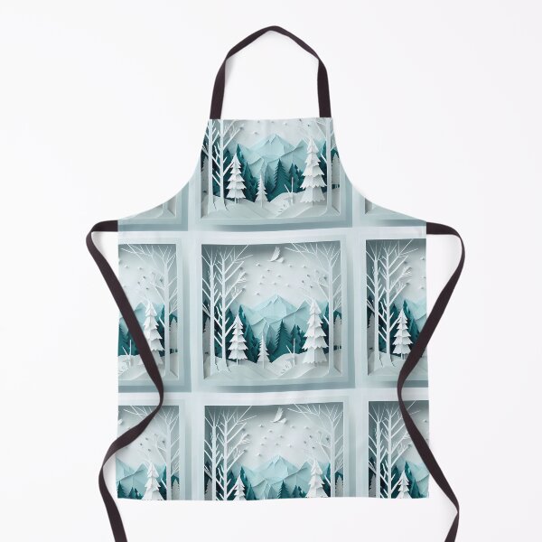 Item preview, beautiful winter landscape, origami designed and sold by ArtificialGenes.