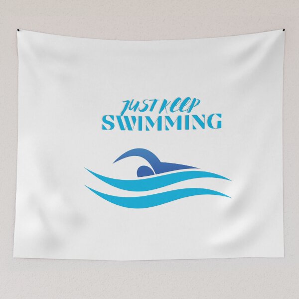 Item preview, Swimmer Quote : Just keep Swimming  designed and sold by skolfid brows ⭐⭐⭐⭐⭐ (5.0).